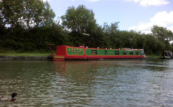 Well maintained boat and a duck.